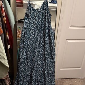Dip Blue Floral Maxi Dress